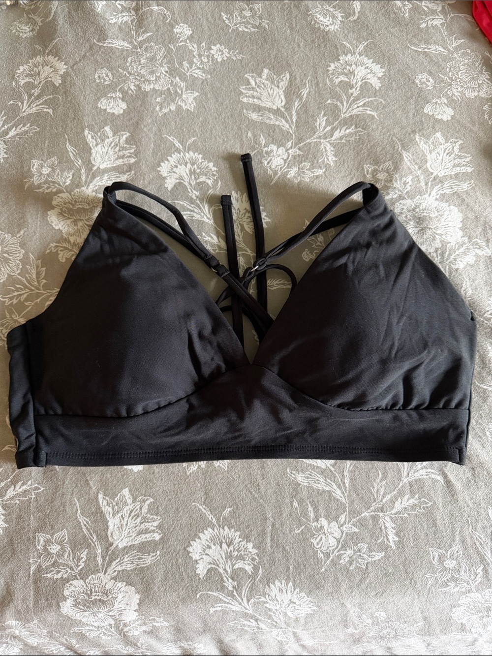 CALIA by Carrie Underwood Black Strappy Bralette